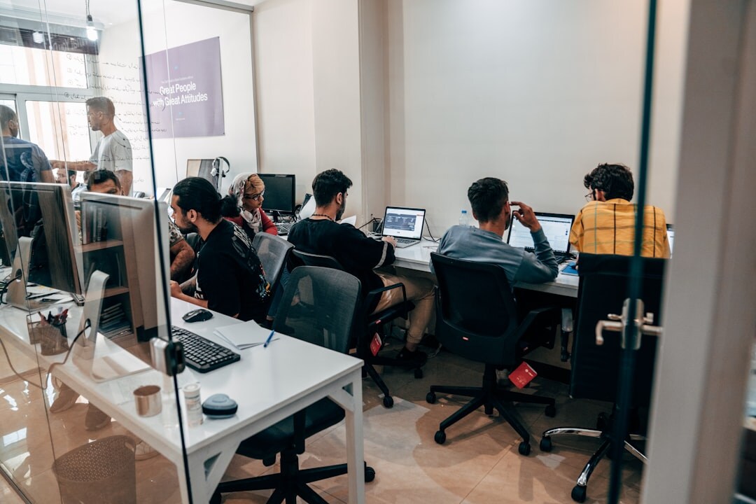 Business team collaborating in meeting room