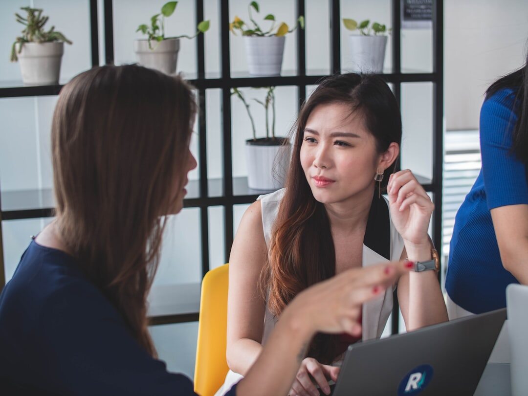 Job interview coaching session